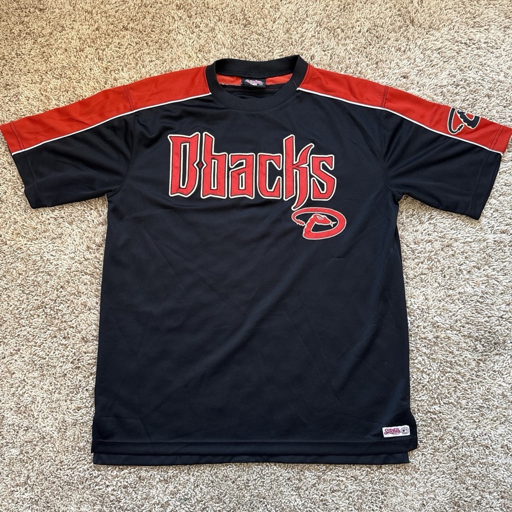 Y2K 00s ARIZONA DIAMONDBACKS MLB Licensed Classic Baseball Jersey size large
